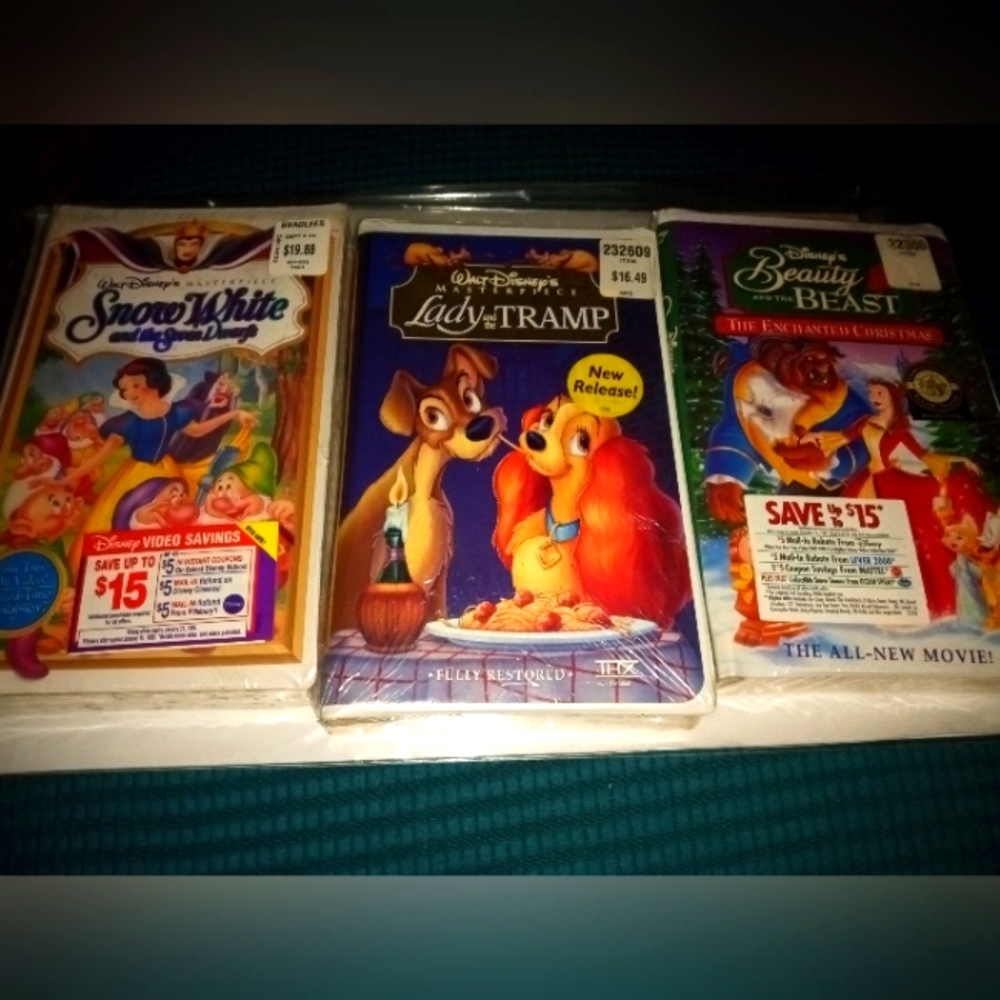 Disney unopened VHS tapes